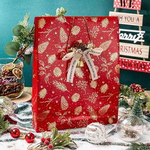Homeral Christmas Wrapping <b>Paper</b> Roll Red Gold Pine Cone <b>Pattern</b> 17 Inch X 33 Feet Metallic Foil Shine Gift Wrap Design - Product Image 5