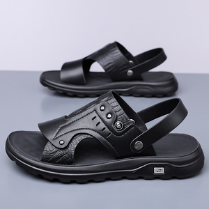 Sandalias Planas Casuales para Hombre, Punta Abierta, Suela de Goma, Entresuela de EVA, Estilo Slip-On de Verano, Forro Textil, Origen China - Product Image 4