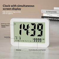 Timer Hitung Mundur Digital LCD Besar untuk Perencanaan Belajar, Pengingat Hitung Mundur untuk Ujian, Pernikahan, Acara, Kalender Meja