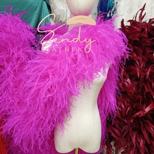 10ply-30ply Boas plumes d'autruche écharpe plume d'autruche Boa pour vêtement robe accessoire Performance fête décoration vêtements - Product Image 3