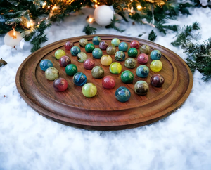 대리석 체스 보드 나무 보드 게임 솔리테어 보드 게임 대리석 - Product Image 5