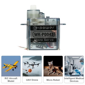 P0043 Trọng Lượng Nhẹ 4.3G <span class=keywords><strong>Mini</strong></span> <span class=keywords><strong>Servo</strong></span> Nhựa Bánh Răng Coreless Động Cơ Kỹ Thuật Số Micro <span class=keywords><strong>Servo</strong></span> Cho RC Bọt Máy Bay Máy Bay Trực Thăng - Product Image 2