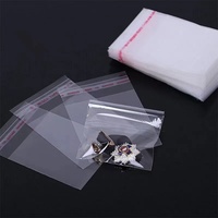 Petit sac d'accessoires transparent en BOPP imperméable avec impression en héliogravure, mini emballage pour pinces à cheveux et cordons