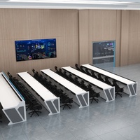 Console de surveillance modulaire pour salle de contrôle, table de bureau commerciale pour salle de contrôle - Vente chaude
