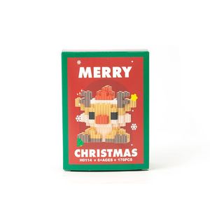 Ensemble de blocs de construction de noël, 100 à 200 pièces, petites particules, jouet éducatif pour enfants de 5 à 7 ans - Product Image 4