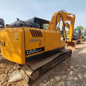 รถขุดตีนตะขาบฮุนได 150LC-7 มือสองจากเกาหลี ขนาด 15 ตัน สำหรับทุกสภาพพื้นผิว พร้อมบุ้งกี๋ หัวเจาะ มอเตอร์ เกียร์บ็อกซ์ และปั๊ม - Product Image 2
