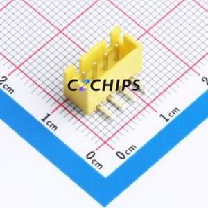 A254F2W1-2H4P12 Wire-to-<b>Board</b> <b>Pin</b> Header Bent Lead Through Hole,P=2.5mm Connector 1x4P 2.5mm Right Angle Insert XH - Product Image 1