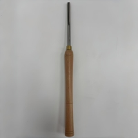 Herramientas de torneado de madera de alta calidad para bricolaje, tallado de madera, acero de alta velocidad HSS, mango de madera de haya, herramientas de torno de cabeza grande