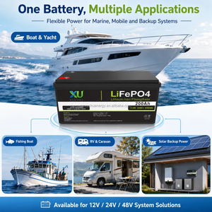 Batterie LiFePO4 25,6 V 200 Ah 5,12 kWh, remplacement pour batteries au plomb, pour véhicules électriques et chariots élévateurs, avec BMS, 6000 cycles - Product Image 4