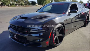 Capó Delantero de Fibra de Carbono Estilo <span class=keywords><strong>Viper</strong></span> para <span class=keywords><strong>Dodge</strong></span> Charger <span class=keywords><strong>SRT</strong></span> 2015 a 2024 - Product Image 3