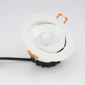 IP33 Waterdichte Led Downlight Aangepaste 7W Ronde Verzonken Cob Down Light Voor Showroom Licht