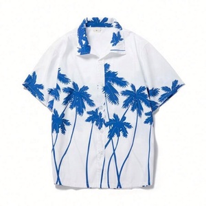 เสื้อเชิ้ตฮาวายสำหรับผู้ชายเสื้อชายหาดพิมพ์ลายกล้วยลำลองเสื้อผ้าแนวสตรีทเสื้อแขนสั้นมีแบรนด์ - Product Image 5