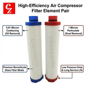 Cartouche de filtre de ligne de compresseur d'air 2258293712 2258293612, remplacement pour filtre de précision Atlas Copco Pneumatech - Product Image 3