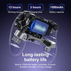Hot Selling <b>Wireless</b> BT Vibration Motor Turbo Button Game Controller RGB Light High Quality Original Chip Joystick <b>PC</b>/Mobile - Product Image 6