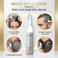 Tinte para el Cabello para Cubrir Raíces Grises al Instante, Tinte en Crema para Retocar Cabello Gris, Cubre Raíces Grises, Peine Mágico para Colorear el Cabello