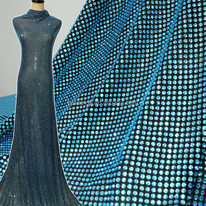 FB001 <span class=keywords><strong>Net</strong></span> tùy chỉnh hotfix Rhinestone Bling lưới vải tuyệt đẹp đầy đủ tinh thể vải cho sáng Ăn mặc - Product Image 1