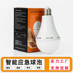 หลอดไฟฉุกเฉิน LED E27 B22 สวิตช์แบบสัมผัส พร้อมแบตเตอรี่ พกพาสะดวก ใช้สำหรับตั้งแคมป์กลางแจ้ง - Product Image 5