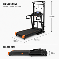 Caminadora Eléctrica Plegable de Alta Relación Calidad-Precio, Equipo de Ejercicio para Oficina en Casa, Máquina para Caminar Portátil