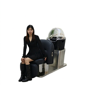 Equipo de Spa Capilar para Salón de Belleza Kisen, Silla de Lavado de Cabeza Eléctrica con Masaje, Cerámica y Acero Inoxidable, Moderna para Salón de Belleza y Barbería - Product Image 1