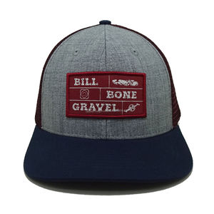 Gorra Trucker con Logotipo Tejido Personalizado de Fábrica OEM de Vietnam, Malla de 6 Paneles, Visera Precurvada, Transpirable, Estilo Hip Hop, Ajustable con Cierre a Presión - Product Image 2