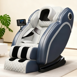 <span class=keywords><strong>Fauteuil</strong></span> de massage <span class=keywords><strong>électrique</strong></span> Shiatsu en cuir PU de haute qualité, fabriqué en usine, OEM, 2025, zéro gravité, massages 4D, corps entier - Product Image 1