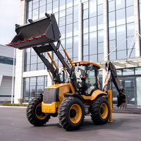 Mini-chargeuse-pelleteuse 4x4 avec accessoires et option de godet 6-en-1 pour l'ingénierie agricole