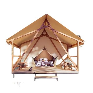 Carpa de Hotel para Todas las Estaciones, Estructura de Madera, Forma Triangular, Impermeable, Alojamiento para Campamento al Aire Libre para las Cuatro Estaciones - Product Image 5
