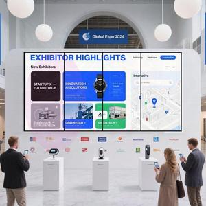 LED Video tường hội trường hội trường phòng triển lãm trung tâm điều khiển với độ sáng cao và HD hiển thị kỹ thuật số biển và hiển thị - Product Image 1