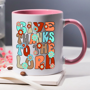 Tazza in ceramica Diytree umoristica con un Design floreale "grazie'' per uso domestico in ufficio - Product Image 3