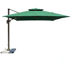 Parasol de jardin extérieur en aluminium 2.5m carré suspendu parasols décalés jardin Cantilever plage soleil parasols