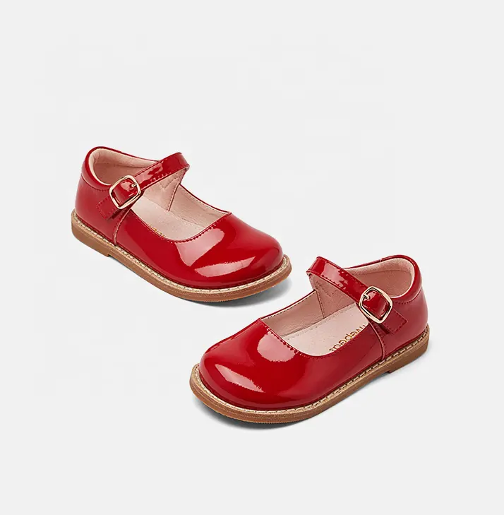 Red Christmas Shoes Beautiful And Classic Kids Patent Leather Girls Mary Jane Dress Shoes