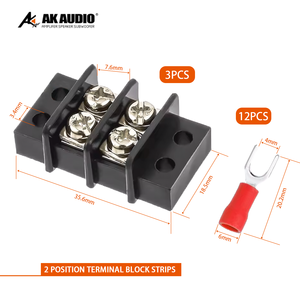 C10 vít kép khối thiết bị đầu cuối dải 2 4 6 8 10 12 vị trí với 16-14awg cách điện ngã ba dây kết nối - Product Image 3