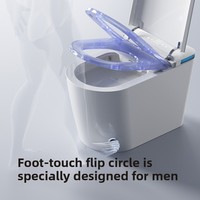 WC intelligent monobloc avec bidet, siège chauffant, télécommande, montage au sol, articles sanitaires pour hôtel, vente flash