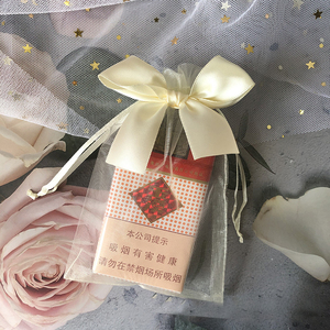 Imballaggio all'ingrosso sapone secco <span class=keywords><strong>filato</strong></span> di fiori con coulisse maglia maglia maglia di nozze sacchetto di caramelle - Product Image 5