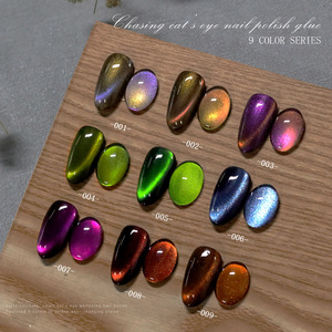 Kit de Manucure Professionnel : Vernis à Ongles Gel Effet Œil de Chat 9 Couleurs 7,5ml, Longue Durée, Colle Magnétique, Séchage LED, Vernis en Bouteille pour Nail Art - Product Image 3