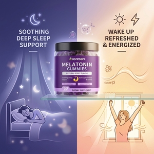VitaSpring OEM Sleep <strong>Gummies</strong> <strong>Melatonin</strong>-free Gummy Vegan Supplements Natural Adult 5mg 10 mg Gaba L-theanine <strong>Melatonin</strong> <strong>Gummies</strong> - Product Image 3