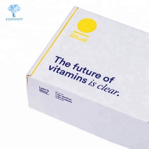 Customized Logo Hot Sale Flat <b>Pack</b> High Quality Corrugated Vitamin Storage <b>Box</b> - Product Image 5