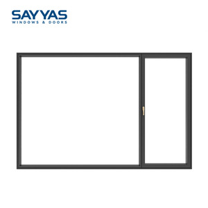 Finestra scorrevole Sayyas Windows DCsty105 in UPVC con <span class=keywords><strong>tapparelle</strong></span> integrate insonorizzate <span class=keywords><strong>per</strong></span> case moderne, edifici commerciali e appartamenti - Product Image 1