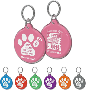 Étiquettes RFID en époxy pour porte-clés NFC NTAG213 125kHz, étanches/résistantes aux intempéries, pour identification d'animaux de compagnie (chien) - Product Image 4