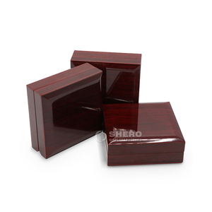 Brown Jewelry Packaging Gift <b>Box</b> High Quality Square Custom Logo <b>Black</b> Wooden Jewelry <b>Box</b> - Product Image 3