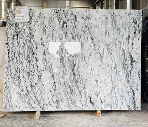 Dalle de pierre naturelle blanche d'Alaska de luxe avec un design moderne, texture blanche pure, durable pour les dessus de table et comptoirs d'hôtel, revêtements de sol - Product Image 3