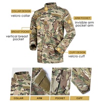 Uniformes de combat tactiques bon marché de Chine, vêtements tactiques imperméables, uniformes de camouflage, costume d'uniforme tactique camouflage pour hommes