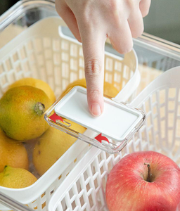 Storage Multipurpose Plastic Food Box Stackable Refrigerator Drawers Refrigerator Storage Box Pull Out Fridge Storage Organizer Set