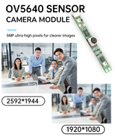 Modul Kamera Mini OV5640 1/4'' Sensor CMOS 5MP 2K Autofokus Kecepatan Tinggi USB2.0 30fps AI Machine Vision Kamera Laptop OEM