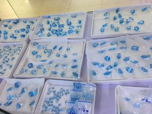 Pronto stock forma ottagonale smeraldo taglio pietre preziose sciolte <span class=keywords><strong>topazio</strong></span> blu svizzero naturale - Product Image 5