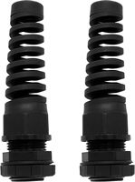 Venta al por mayor M20 M22 IP68 Flexible alivio de tensión espiral prensaestopas Protector de nylon impermeable prensaestopas certificado Rohs