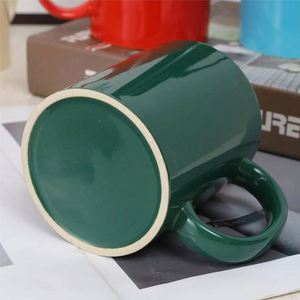 แก้วกาแฟเซรามิกสีสันสดใสพร้อมหูจับ สไตล์นอร์ดิก ดินเผาพิเศษ รูปทรงเฉพาะตัว ราคาโรงงาน ขายส่ง ของขวัญสุดพิเศษ - Product Image 5