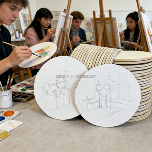 Paneles de Lienzo de Algodón Resistentes de 20 cm de Diámetro, Calidad Profesional <span class=keywords><strong>St</strong></span> Martin, para Pintura Acrílica, Óleo y Acuarela - Product Image 5