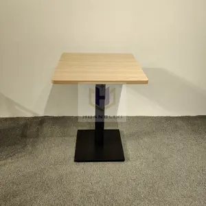 עיצוב פשוט מלמין שולחן אוכל ריהוט עץ מלא אוכל שולחן