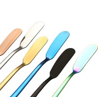 Couteau à fromage, beurre et confiture multifonctionnel en acier inoxydable avec logo personnalisé, outils de cuisine écologiques pour la maison